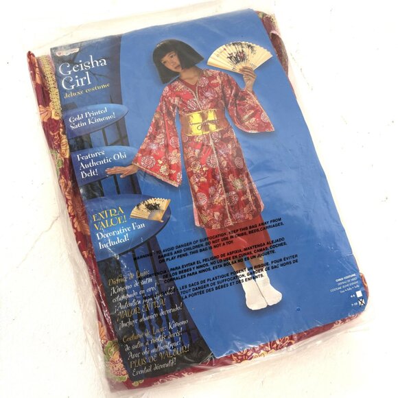 Disguise Geisha Oriental Girl Costume Size 7-10 NOS NWT - Picture 11 of 13